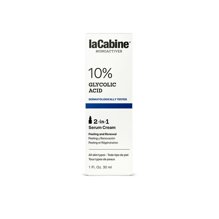 La Cabine Sérum Crème 2 en 1 à l'Acide Glycolique 10% - 30 ml
