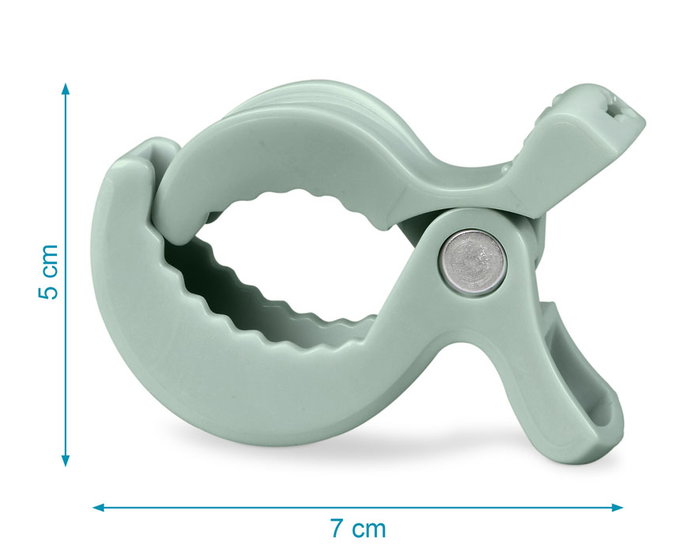 KioKids - 4 Pinces à Museline pour Poussette, Lit ou Siège Auto, Design Poisson Mint, ABS, +0 Mois KioKids - 4 Pinces à Museline pour Poussette, Lit ou Siège Auto, Design Poisson Mint, ABS, +0 Mois