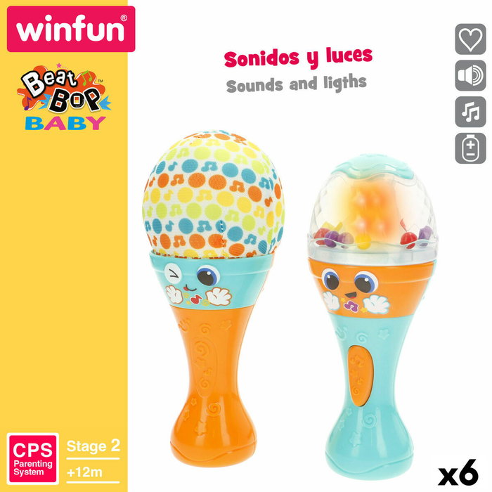 Jouet musical Winfun 7 x 17 x 7 cm (6 Unités)