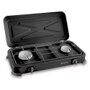 Kemper Cuisinière à gaz butane/propane émaillée 2 brûleurs, noire, 570 x 300 x 65 mm