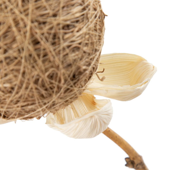 Branche Beige Bambou Fibre naturelle Fleur 8 x 8 x 156 cm