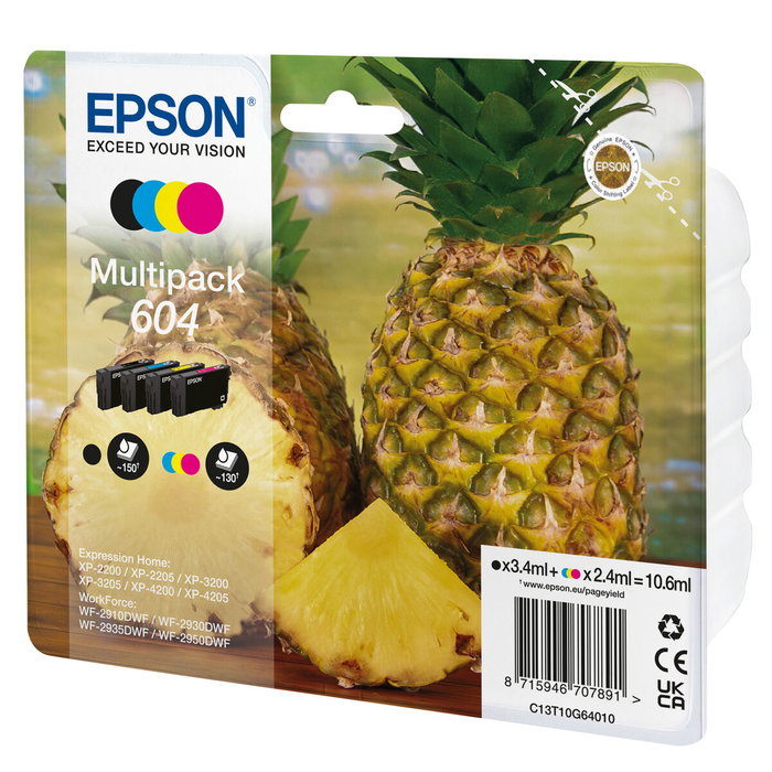 Cartouche d'encre originale Epson C13T10G64020 Multicouleur Cartouche d'encre originale Epson C13T10G64020 Multicouleur