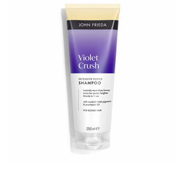 John Frieda Shampoing Violet Crush pour cheveux blonds et éclaircis - Neutralise les reflets cuivrés - 250 ml