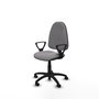 PIQUERAS Y CRESPO Chaise de bureau Algarra, simili cuir gris, accoudoirs fixes