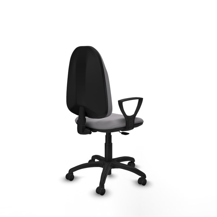 PIQUERAS Y CRESPO Chaise de bureau Algarra, simili cuir gris, accoudoirs fixes PIQUERAS Y CRESPO Chaise de bureau Algarra, simili cuir gris, accoudoirs fixes