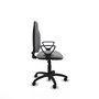 PIQUERAS Y CRESPO Chaise de bureau Algarra, simili cuir gris, accoudoirs fixes