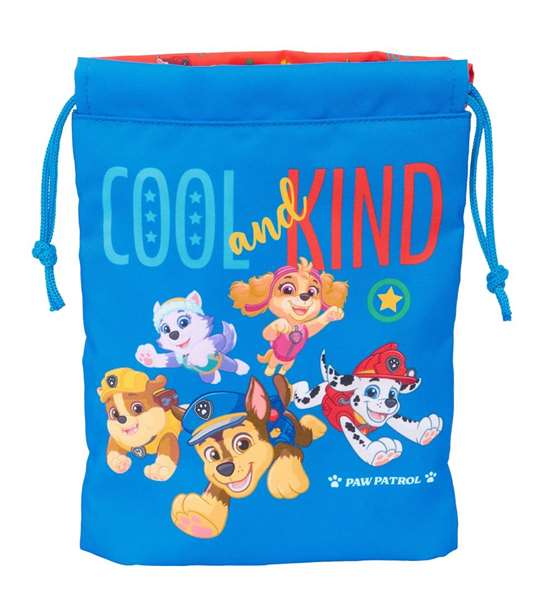 Safta Saquito merienda Paw Patrol "Cool" pour enfants - Sac de goûter imprimé 20x25 cm, à partir de 3 ans