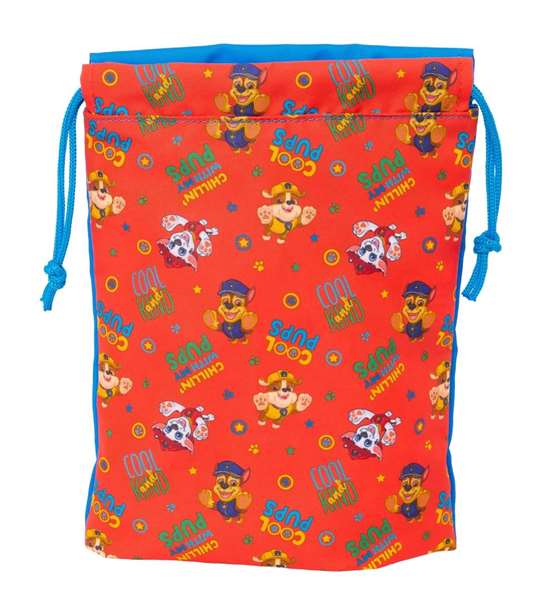 Safta Saquito merienda Paw Patrol "Cool" pour enfants - Sac de goûter imprimé 20x25 cm, à partir de 3 ans