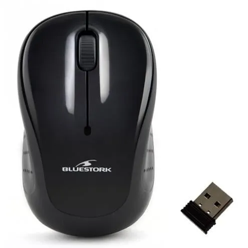 Bluestork Souris Sans Fil OFFICE 10 PC/MAC Noir