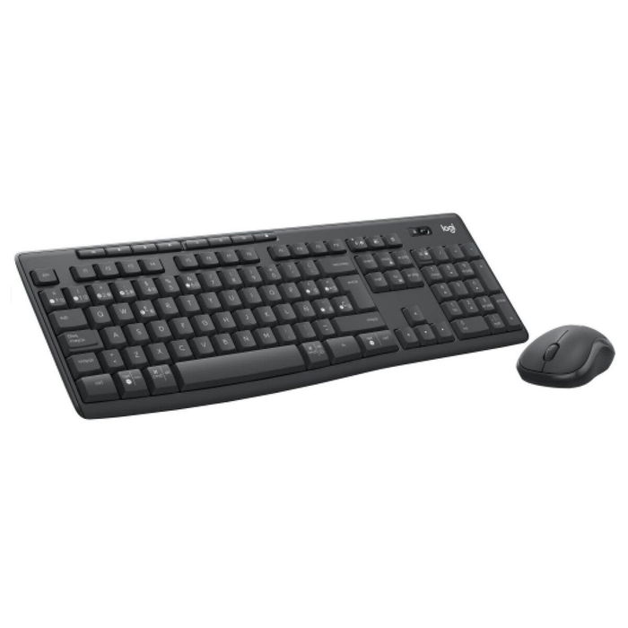 clavier et souris Logitech MK370 Graphite Acier Espagnol Qwerty
