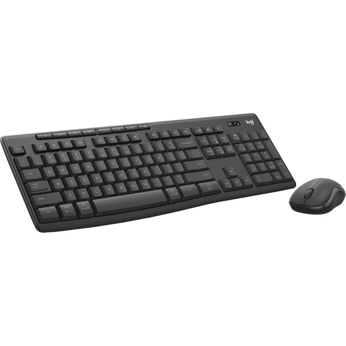 clavier et souris Logitech MK370 Graphite Acier Espagnol Qwerty