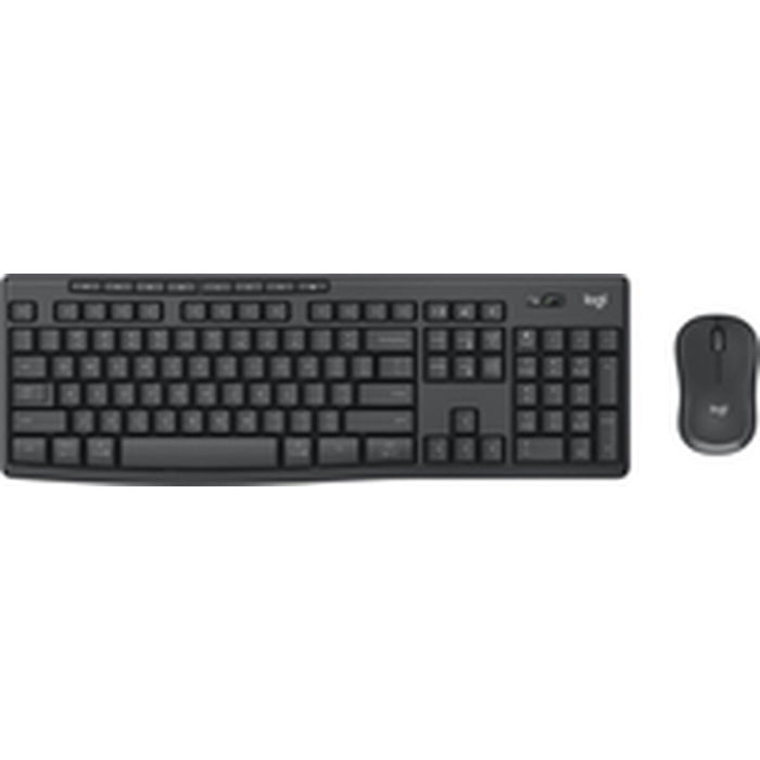 clavier et souris Logitech MK370 Graphite Acier Espagnol Qwerty