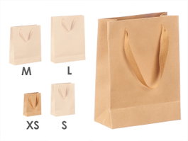 PINCELLO Sac en papier kraft lisse Mini - Marron