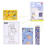 CERDÁ Set de papeterie coloriable Bluey - Taille : 21,5 x 13 x 1 cm
