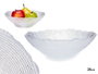 Vivalto Bowl Cristal Infinity 25 cm Transparent pour vaisselle (Set de 6)