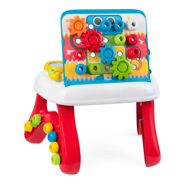 Chicco Table d'activités bilingue Art & Craft 00011550000040 - Tableau éducatif électronique avec pinceau et formes lumineuses