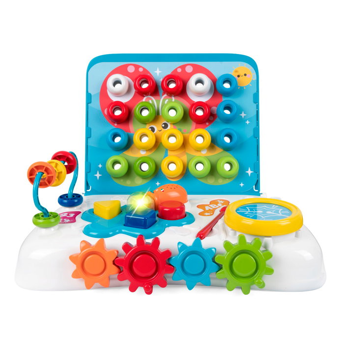 Chicco Table d'activités bilingue Art & Craft 00011550000040 - Tableau éducatif électronique avec pinceau et formes lumineuses