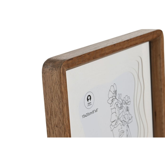 Home ESPRIT Cadre photo Scandinave Blanc Marron 22 x 2,8 x 27 cm Home ESPRIT Cadre photo Scandinave Blanc Marron 22 x 2,8 x 27 cm
