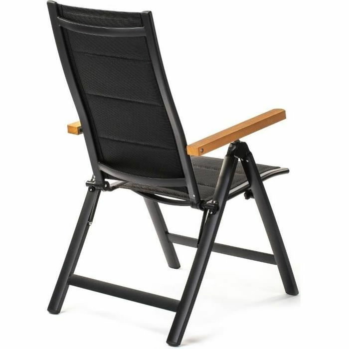 Fieldmann FDZN 5017 Chaise de jardin relaxante réglable, Noir Fieldmann FDZN 5017 Chaise de jardin relaxante réglable, Noir