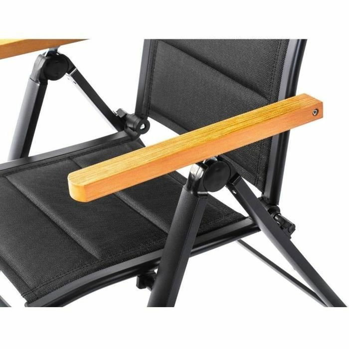 Fieldmann FDZN 5017 Chaise de jardin relaxante réglable, Noir Fieldmann FDZN 5017 Chaise de jardin relaxante réglable, Noir