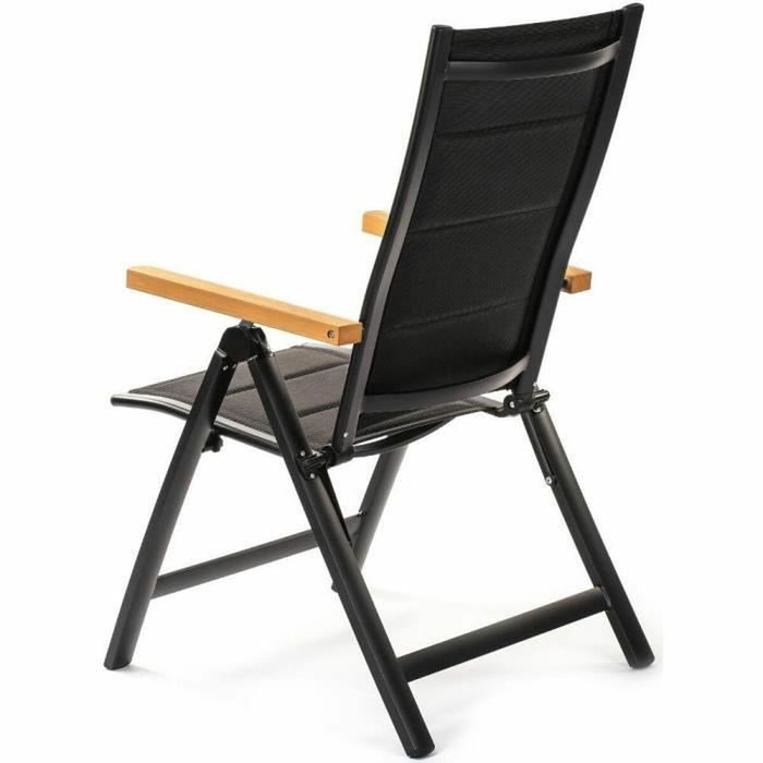 Fieldmann FDZN 5017 Chaise de jardin relaxante réglable, Noir Fieldmann FDZN 5017 Chaise de jardin relaxante réglable, Noir