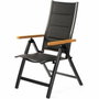Fieldmann FDZN 5017 Chaise de jardin relaxante réglable, Noir