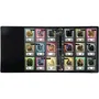 Konix Classeur Premium avec reliure à anneaux et couverture rigide en PU - Noir - Format 63x88 mm - Compatible Magic The Gathering, Pokémon, Yu-Gi-Oh!