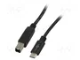 MicroConnect Câble USB-C vers USB 2.0 B, 1m