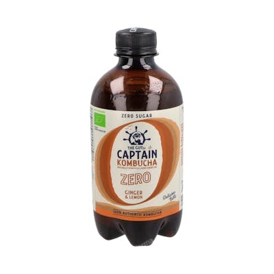 Captain Kombucha Zero Gingembre-Citron 400 ml Bio Captain Kombucha Zero Gingembre-Citron 400 ml Bio