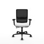 PIQUERAS Y CRESPO Chaise Haches Synchrone/Traslack Blanc et Noir