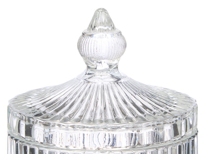 Giftdecor Bombonera Cristal Rayas 8,5 x 14 cm Transparente (Set de 24)