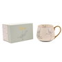 Widdop & Co Tasse à thé en porcelaine Peter Pan Disney avec clochette, détails dorés et illustrations esquissées