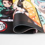 ERIK Tapis de souris gaming Demon Slayer Kimetsu no Yaiba - 80 x 35 cm - Surface textile imperméable, bords renforcés, base en caoutchouc antidérapante