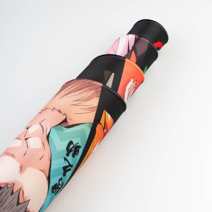 ERIK Tapis de souris gaming Demon Slayer Kimetsu no Yaiba - 80 x 35 cm - Surface textile imperméable, bords renforcés, base en caoutchouc antidérapante