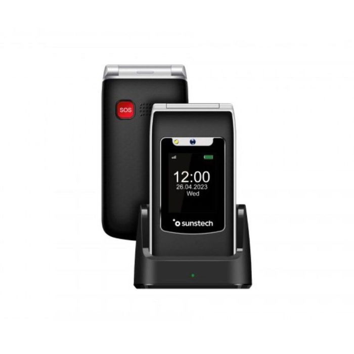 Téléphone portable pour personnes âgées Sunstech CELT23BK Noir 128 GB 2,4" Téléphone portable pour personnes âgées Sunstech CELT23BK Noir 128 GB 2,4"