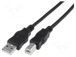 DIGITUS Câble USB 2.0 A vers B, 5m, Noir