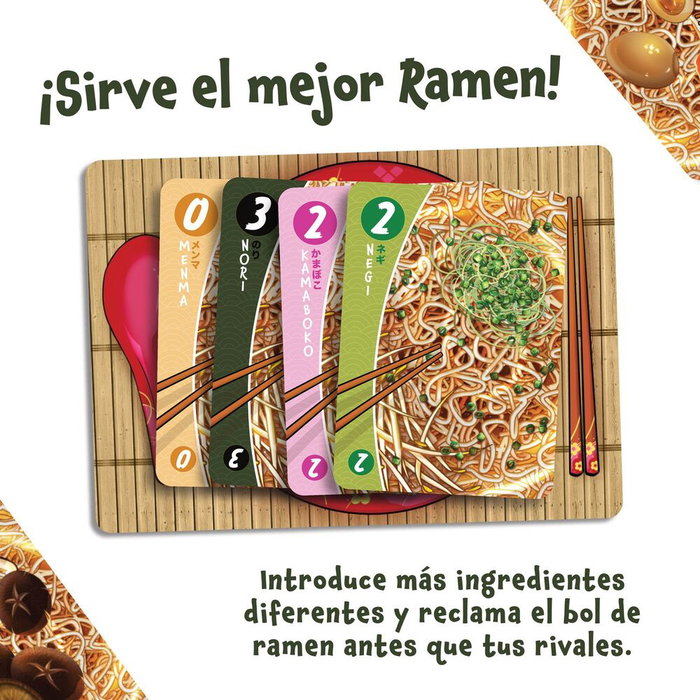 SD GAMES Juego de mesa Ramen! Ramen! Version espagnole - Jeu de société, à partir de 8 ans, 1 à 4 joueurs, durée 30 min SD GAMES Juego de mesa Ramen! Ramen! Version espagnole - Jeu de société, à partir de 8 ans, 1 à 4 joueurs, durée 30 min