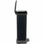 Curver Decobin Poubelle à pédale 50 L Noir carbone