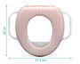 KioKids Reductor WC - Réducteur de siège de toilette d'apprentissage pour enfant, avec poignées, rose, pour enfants de 12 mois et plus