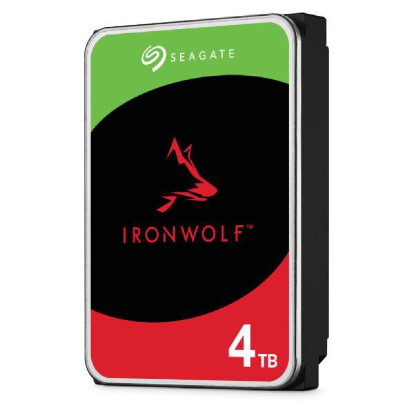 Seagate IronWolf 4 To Disque Dur NAS 3.5" SATA 6 Gb/s - 5400 RPM - 180 To/an CMR - pour systèmes 1 à 8 baies