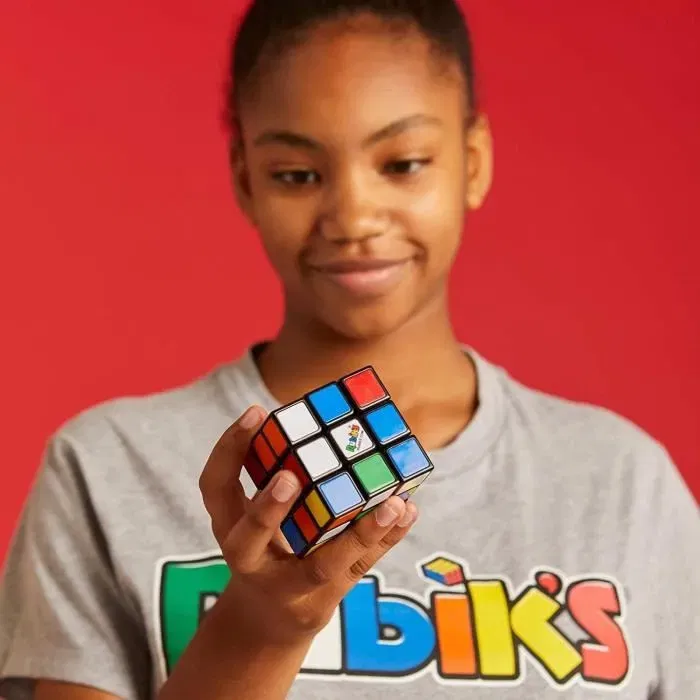 Rubik's Rubik's Cube 3x3 - Puzzle Classique - 6 Faces Colorées - Développe Mémoire et Logique - À partir de 8 ans - Barquette de 12