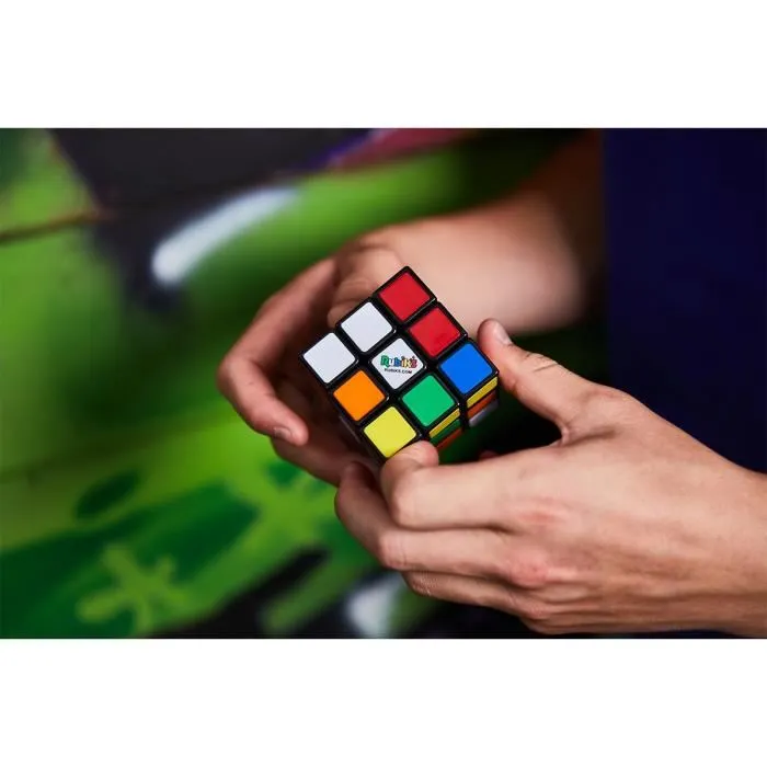 Rubik's Rubik's Cube 3x3 - Puzzle Classique - 6 Faces Colorées - Développe Mémoire et Logique - À partir de 8 ans - Barquette de 12