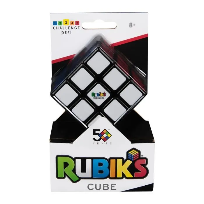 Rubik's Rubik's Cube 3x3 - Puzzle Classique - 6 Faces Colorées - Développe Mémoire et Logique - À partir de 8 ans - Barquette de 12