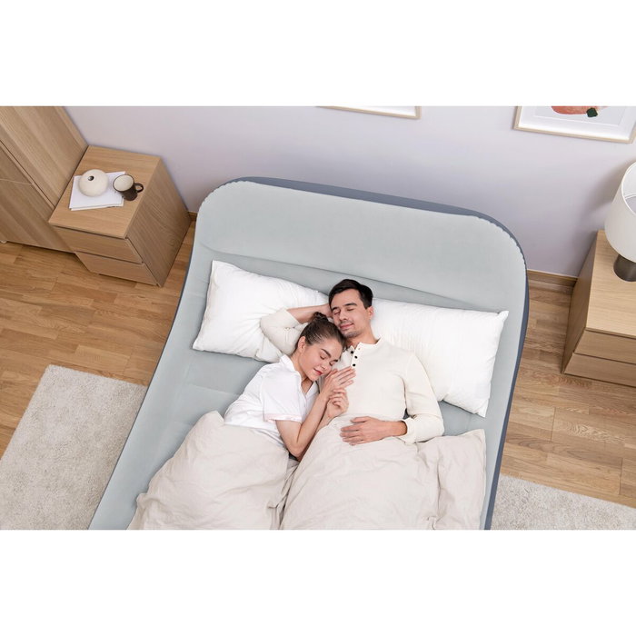Bestway Matelas Gonflable Double avec Tête de Lit et Pompe Intégrée Bestway Matelas Gonflable Double avec Tête de Lit et Pompe Intégrée