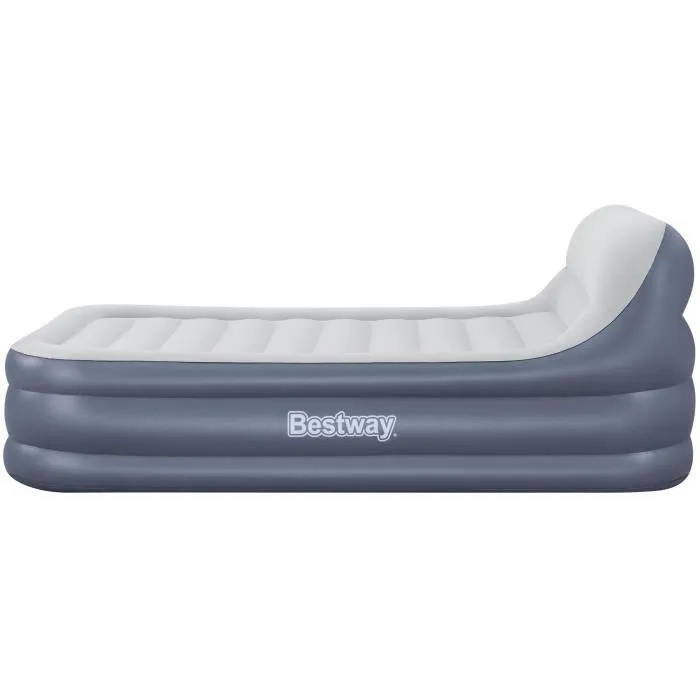 Bestway 67923 - Matelas gonflable Tritech SleekFlow 2 places avec pompe intégrée - 226 x 152 x 84 cm, tête de lit, traitement Ultra-Fresh, 300 kg Bestway 67923 - Matelas gonflable Tritech SleekFlow 2 places avec pompe intégrée - 226 x 152 x 84 cm, tête de lit, traitement Ultra-Fresh, 300 kg