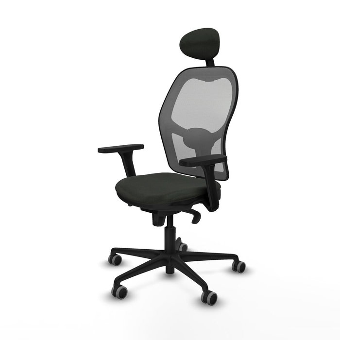 Piqueras y Crespo Chaise de Bureau avec Appui-tête 3D036G1 Noir Piqueras y Crespo Chaise de Bureau avec Appui-tête 3D036G1 Noir