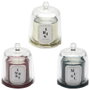 Home Deco Factory Bougie Parfumée avec Cloche en Verre et Bracelet Surprise