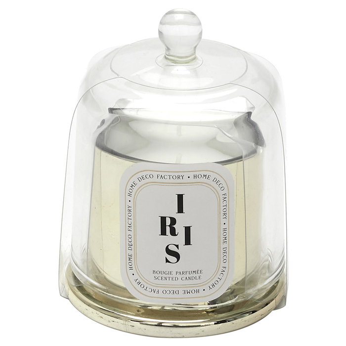 Home Deco Factory Bougie Parfumée avec Cloche en Verre et Bracelet Surprise