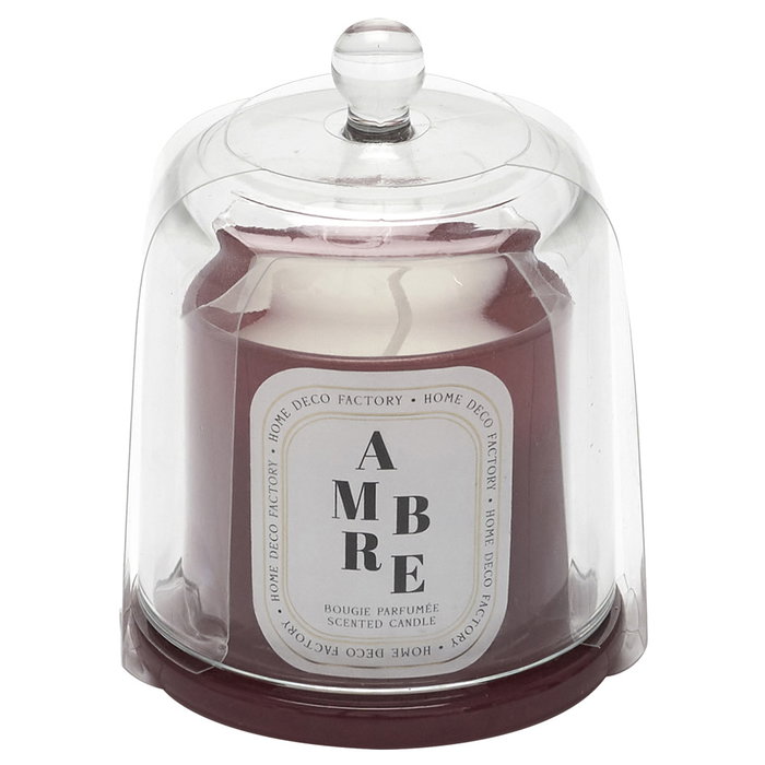 Home Deco Factory Bougie Parfumée avec Cloche en Verre et Bracelet Surprise