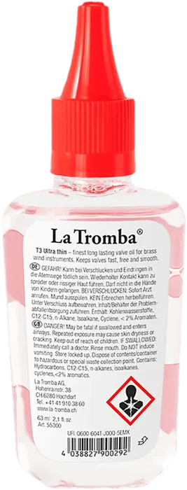 SML Valve Oil Huile pour Pistons de Trompette Lubrifiant Professionnel
